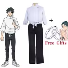 Anime Cosplay Couple - Set Cosplay Anime: Top Bianco con